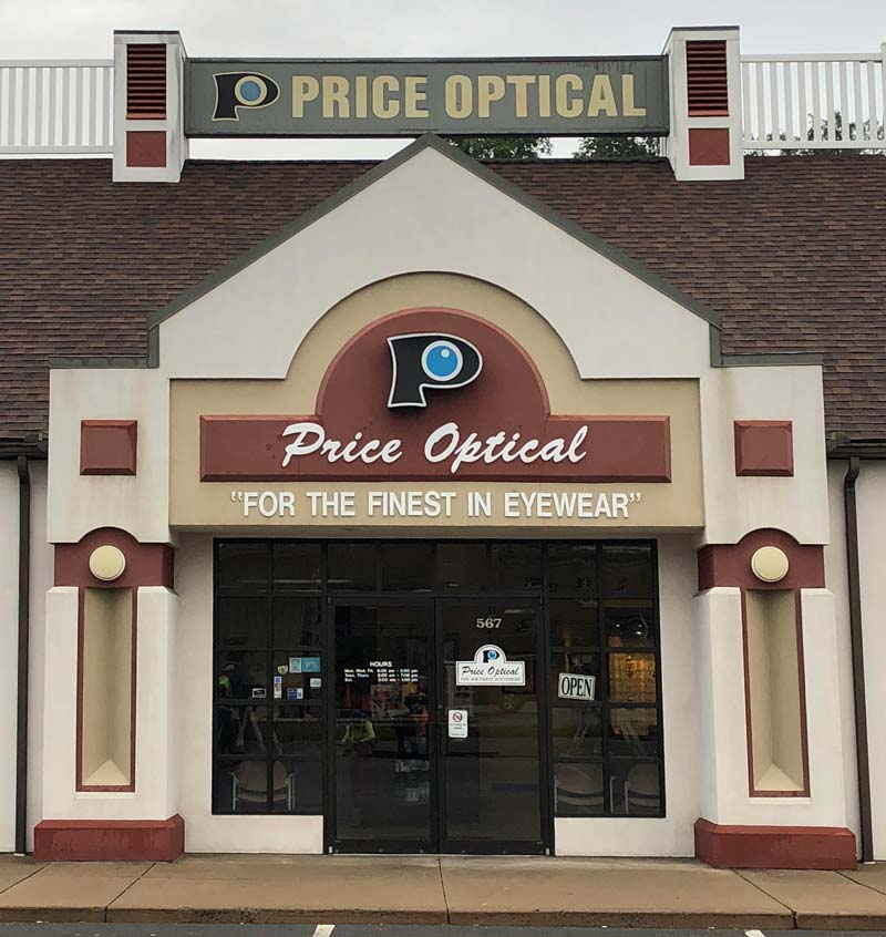 Exterior of Price Optical in Williamsport, PA